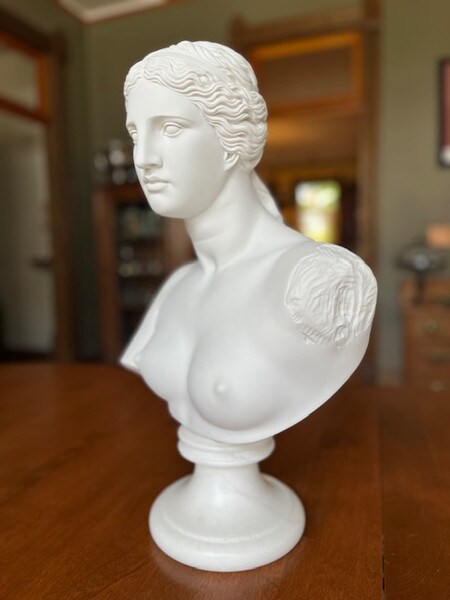 Venus De Milo Bust Made of Marble Reproduction Louvre Museum Sculpture